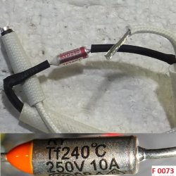 Термопредохранитель (Fuse Thermo) 250V 10A 240C F0073