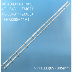 Светодиодная подсветка матрицы ТВ TCL (4C-LB4311-HR01J) LED43D2910/L43S6500 1169202
