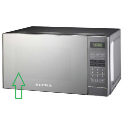 Дверь в сборе СВЧ Supra MWS-2128SS