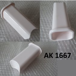 Толкатель камеры нарезки овощей 126x70x65mm пластик white мясорубки Pioneer MG109 AK1667