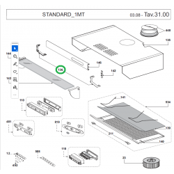 Пластиковые декоративные элементы (белые) вытяжки Krona Lana (в комплекте левый + правый)