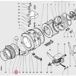 Противовес передний стиральной машины Ariston AP1000CTX C00041603