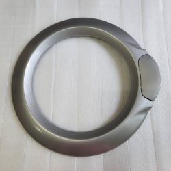 Передняя часть двери СМ Vestel VEGA-II Silver в сборе с механизмом открывания и ручкой люка 42166139