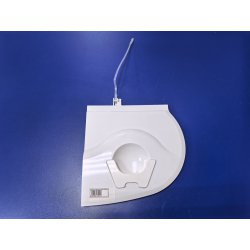 Крышка отделения для отжима в комплекте с пластиковым тросом стиральной машины Фея 3001 белая