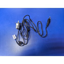 Кабель питания (сетевой шнур) 1,6м + кнопка включения с корпусом с пружиной телевизора Rubin 37M10-6