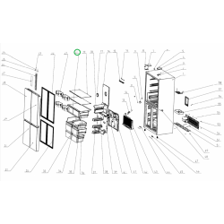 Стеклополка зоны фрэш (нижняя) холодильника Kuppersberg NFFD186BG