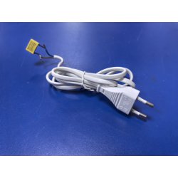 Шнур питания электромясорубки белый с помехозащитным конденсатором 0.22 mF K X2 275VAC 40/100/21