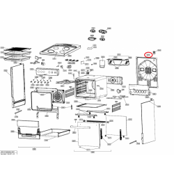 Стенка задняя для плиты Hansa 9024493