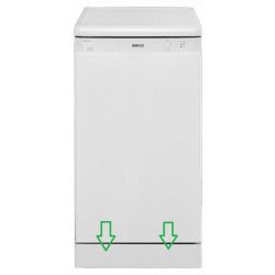 Цоколь нижний белый 45см. посудомоечной машины Beko DSFS1530