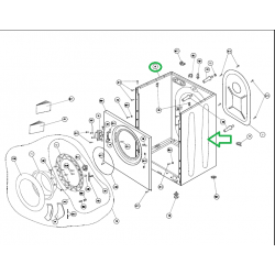 Корпус стиральной машины LG F1096SD3 цвет белый ABJ70172801