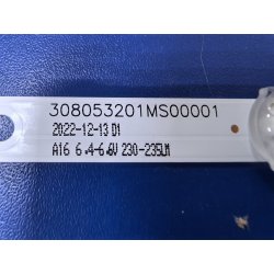 Светодиодная подсветка (1 линейка из 2х, 6св) 308053201MS00001 для TV Digma DM-LED32SBB31 1933641