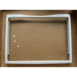 Полка стеклянная в сборе с обрамлением (Glass shelf with plastic frame) 0060206524