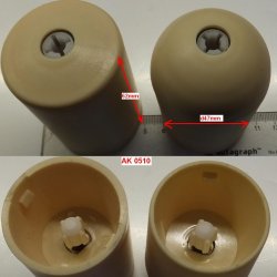 Редуктор венчика d47x62mm (пластик) блендера Supra HBS-303 HBS-302 HBS-333 AK0510