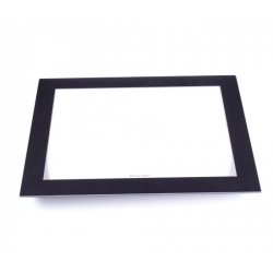 Стекло внутреннее дверцы духового шкафа 536*403 (чёрная рамка) духового шкафа Leran EO6385BG