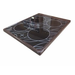 Стеклокерамическая варочная панель плиты Лысьва четырёхконфорочная (цвет коричневый)