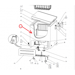 Шкаф Бирюса 285КX R600a 0761100000-11