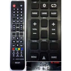 Пульт ДУ Remote Control Huayu 19SECAP ECON EX-32HS010B/ECON EX-32HS002B YS-51C-1 RC0543