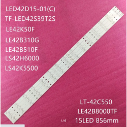 Светодиодная подсветка комплект (4шт) 42D15-01(C) под матрицу V400HJ2-P01/V420 Haier/Telefunken 42"